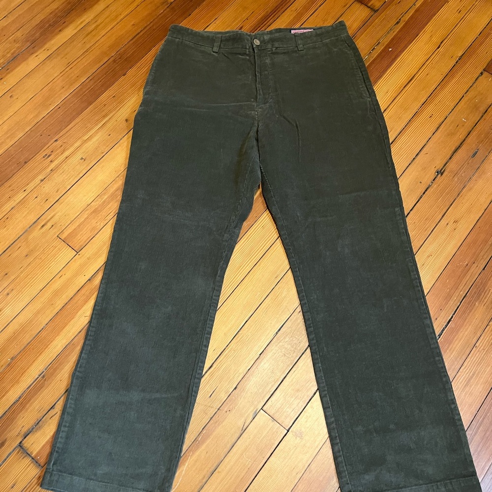 Vineyard Vines Corduroy Club pants 36x32 EUC green